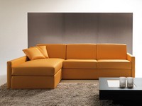 Afrodite peninsula, Sofa bed with storage and peninsula, for apartment
