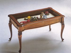 2175 SMALL TABLE, Coffee table with display case, outlet price