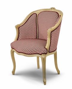 Armchair 3574, Carved wooden armchair, classic style