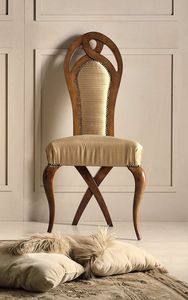 Art. 514s, Classic style chair with sinuous lines