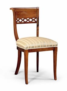 Art. 539s, Classic style chair, padded seat