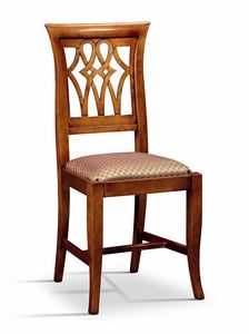 Art. 545s, Solid wood chair, padded seat