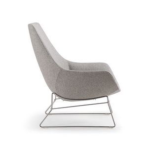 Crystal Lounge 01, Lounge armchair with sled base