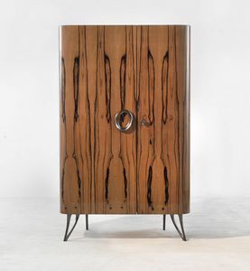2018-48, Bar cabinet in plywood veneered in Ebony