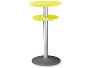 Table  60 h 110 cod. 08/DPBT54, High table with double top in polypropylene
