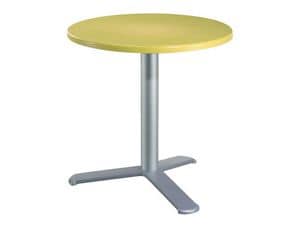Table  72 cod. 03/BG3L, Bar table in aluminum and polymer
