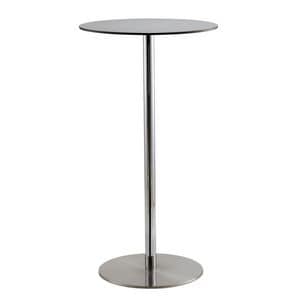 Voil round h110, Cocktail table, round top in HPL laminate, suitable for pub and bar fashion