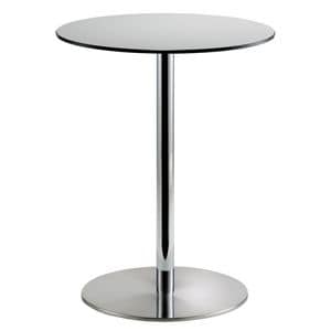 Voil round h75, Bar table, round top in HPL, available in different sizes