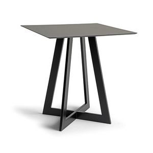 Dedalo H73 4 P, Table with rigid and minimal lines, with laminate top