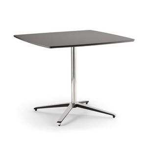 Loto Square Bistrot, Square table with metal base