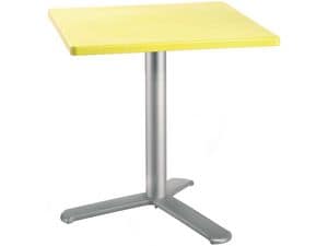 Table 72x72 cod. 06/BG3L, Square table with polypropylene top