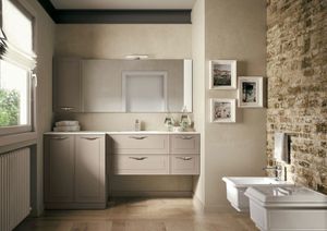 Dressy comp.08, Bathroom furniture with a combination of traditional and contemporary styles
