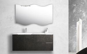 Singoli S 30, Bathroom cabinet with integrated sink