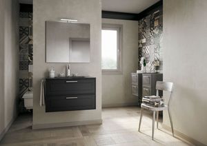 Dressy comp.03, Elegant bathroom cabinet with drawers