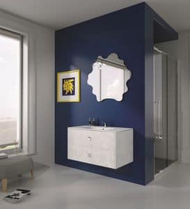 Singoli S 12, Compositiion for modern bathroom, chrome handles