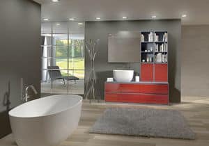 Torana TR 009, Bathroom furniture with sink and library