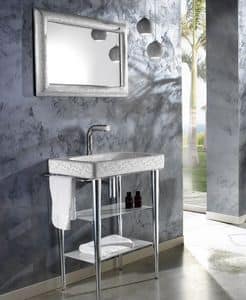 FUSION DECO BASIN, Washbasin with consolle