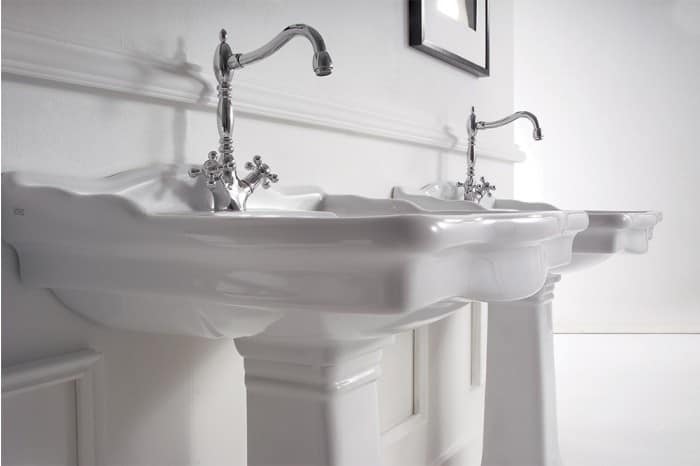 imperial wall mount pedestal bathroom sink vpb1368