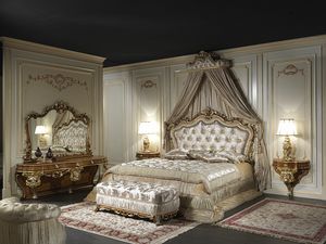 Art. 2013/K, Louis XV style bedroom, walnut and briar