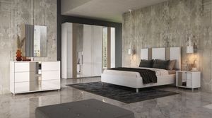 Carol, Bedroom furniture with a clean and elegant design