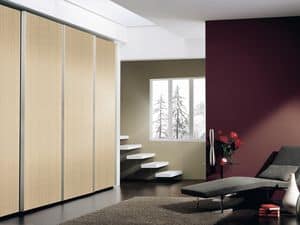 Wardrobe Coo 01, Wardrobe with sliding amortized doors, for hotels