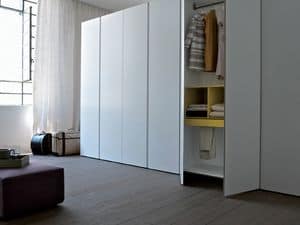 Bianco, Linear wardrobe, available in various sizes