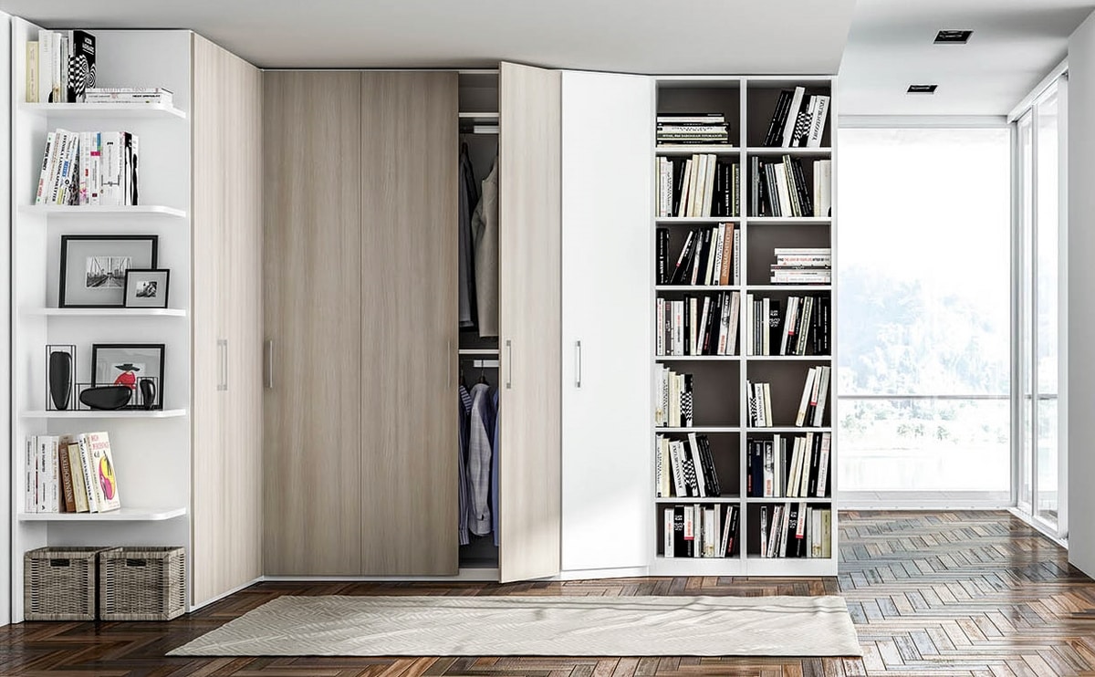 IDFdesign made | Wardrobe bookcase of melamine with