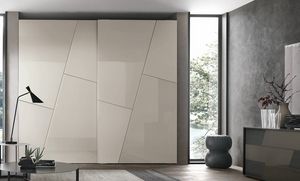 Kross, Wardrobe with geometric decoration doors