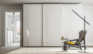 PARIGINO, Wardrobe with lacquered sliding doors