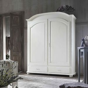 Tendenze TENDENZE3209-AB, White wardrobe, 2 doors and 2 drawers