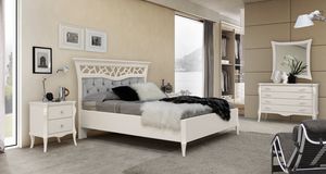 MONTE CARLO / bed, Contemporary classic bed with capitonn headboard