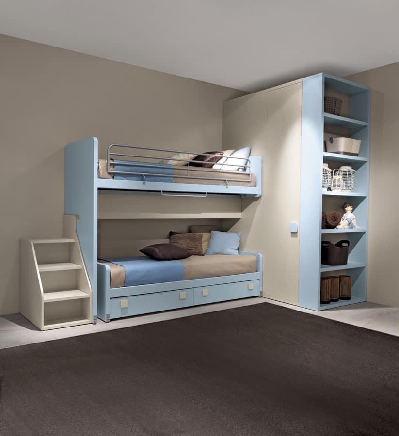 Bunk bed, small footprint, maximum comfort | IDFdesign