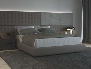 PUZZLE, Bed with customizable panels