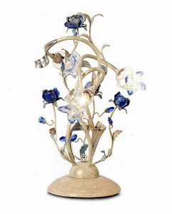 95833, Table lamp with decorative flowers