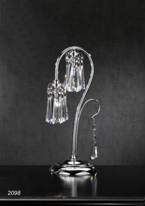 Art. 2098 Orion, Table lamp made in chrome plated Brass with Crystal