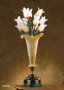 Art. 25950 Butterfly, Table lamp made in brass with blown glasses made in Murano