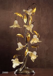 Art. 29860 Jolie, Table lamp with decorative glass flowers