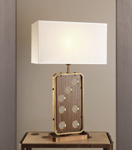 DOMINO HL1076TA-1, Table lamp with linen lampshade
