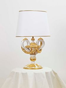 TABLE LAMP ART.LM 0006, Hand-carved table lamp