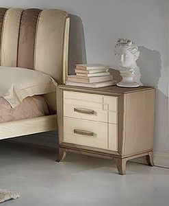 A 701/P, Bedside in ash wood bicolor, for hotels