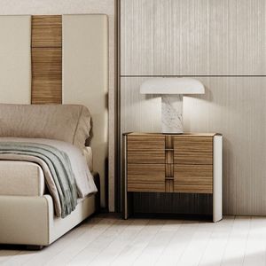 AXTRA AXTRACOM / bedside table, Wooden bedside table with scratch-resistant lacquering