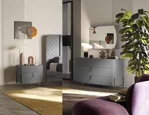 Prestige titanio 1 bedroom drawers, Modern bedside tables and dressers for the bedroom