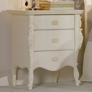 Venere VENERE1029T, Bedside table with three drawers in classic style