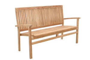 Savana 0209, Stackable wooden bench, for garden