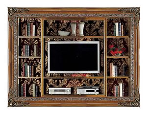 4027B, Built-in bookcase with TV stand