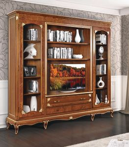 Art. 3002, Classic bookcase, with TV stand