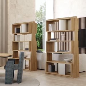 AXTRA AXTRALIB / bookcase, Free-standing wooden bookcase with a modern design