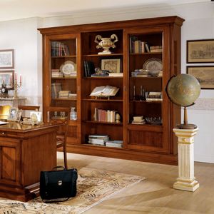 La Casa dello Stile LACASA-E516, Bookcase with 2 sliding doors, living compartment