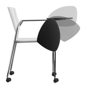 TREK 038 RTDX, Conference chair in metal and polymer, with wheels