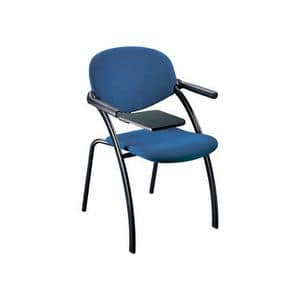 Aura, Padded chair for conference with writing tablet